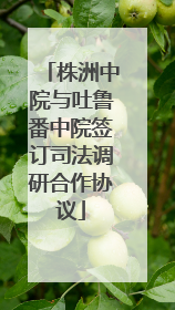 株洲中院与吐鲁番中院签订司法调研合作协议