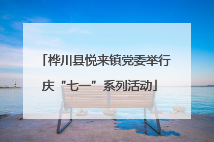 桦川县悦来镇党委举行庆“七一”系列活动