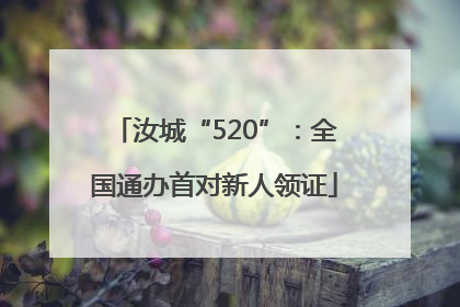 汝城“520”：全国通办首对新人领证