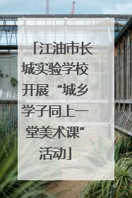 江油市长城实验学校开展“城乡学子同上一堂美术课”活动