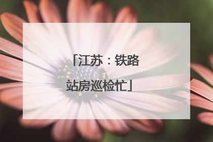 江苏：铁路站房巡检忙