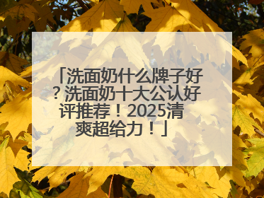洗面奶什么牌子好？洗面奶十大公认好评推荐！2025清爽超给力！