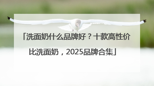 洗面奶什么品牌好？十款高性价比洗面奶，2025品牌合集