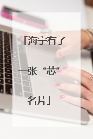 海宁有了一张“芯”名片