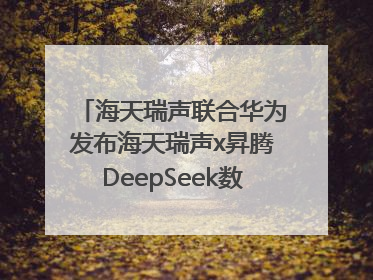 海天瑞声联合华为发布海天瑞声x昇腾DeepSeek数据飞轮智能体