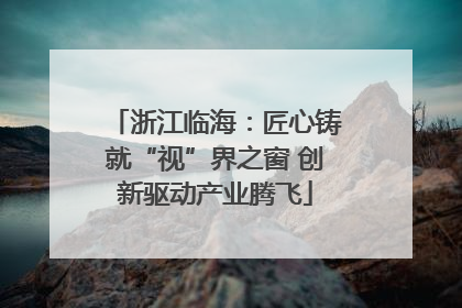 浙江临海：匠心铸就“视”界之窗 创新驱动产业腾飞
