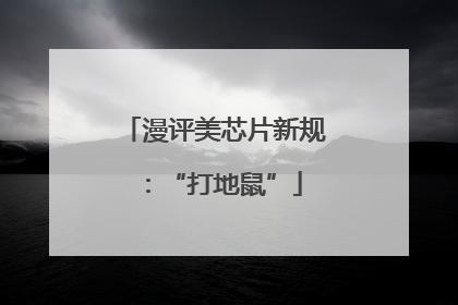漫评美芯片新规：“打地鼠”