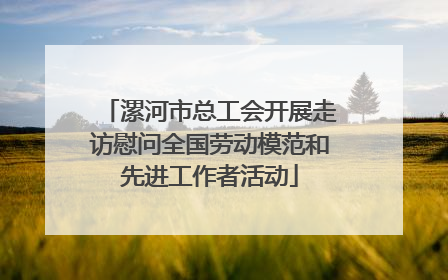 漯河市总工会开展走访慰问全国劳动模范和先进工作者活动