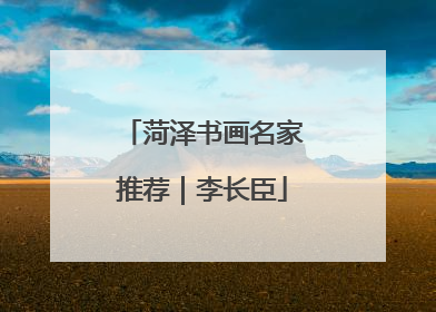 菏泽书画名家推荐｜李长臣