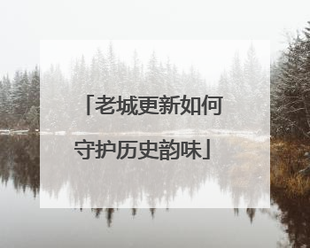 老城更新如何守护历史韵味
