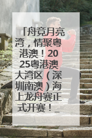 舟竞月亮湾，情聚粤港澳！2025粤港澳大湾区（深圳南澳）海上龙舟赛正式开赛！_深圳新闻网
