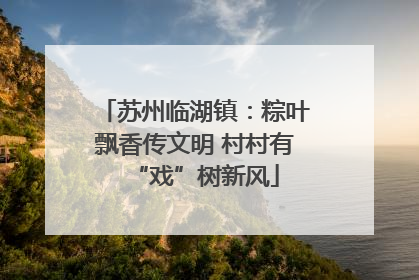 苏州临湖镇：粽叶飘香传文明 村村有“戏”树新风