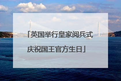 英国举行皇家阅兵式庆祝国王官方生日