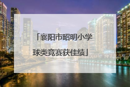 襄阳市昭明小学球类竞赛获佳绩