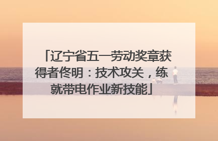 辽宁省五一劳动奖章获得者佟明：技术攻关，练就带电作业新技能