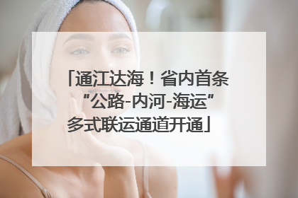通江达海！省内首条“公路-内河-海运”多式联运通道开通
