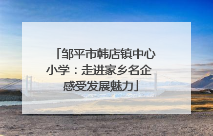 邹平市韩店镇中心小学：走进家乡名企 感受发展魅力