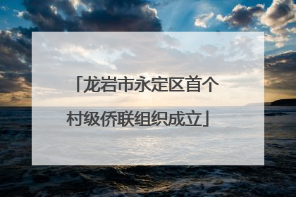 龙岩市永定区首个村级侨联组织成立