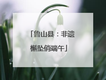 鲁山县：非遗槲坠俏端午
