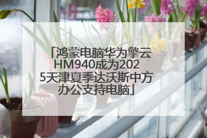 鸿蒙电脑华为擎云 HM940成为2025天津夏季达沃斯中方办公支持电脑