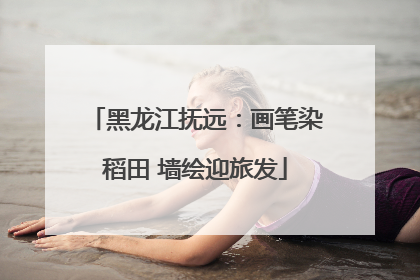 黑龙江抚远：画笔染稻田 墙绘迎旅发