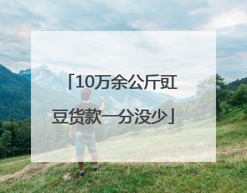 10万余公斤豇豆货款一分没少