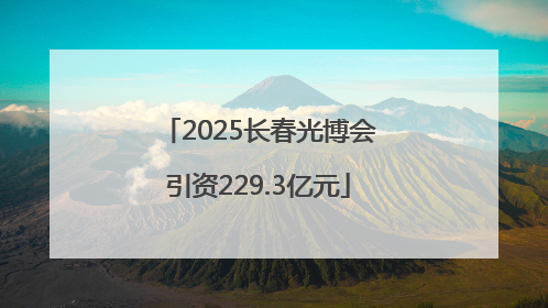 2025长春光博会引资229.3亿元