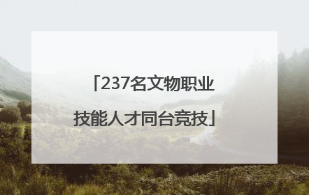 237名文物职业技能人才同台竞技