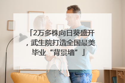 2万多株向日葵盛开，武生院打造全国最美毕业“背景墙”