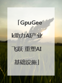 GpuGeek助力AI产业飞跃 重塑AI基础设施